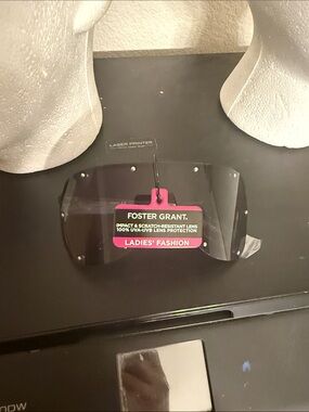 Foster grant shield dark sunglasses yoko ono style